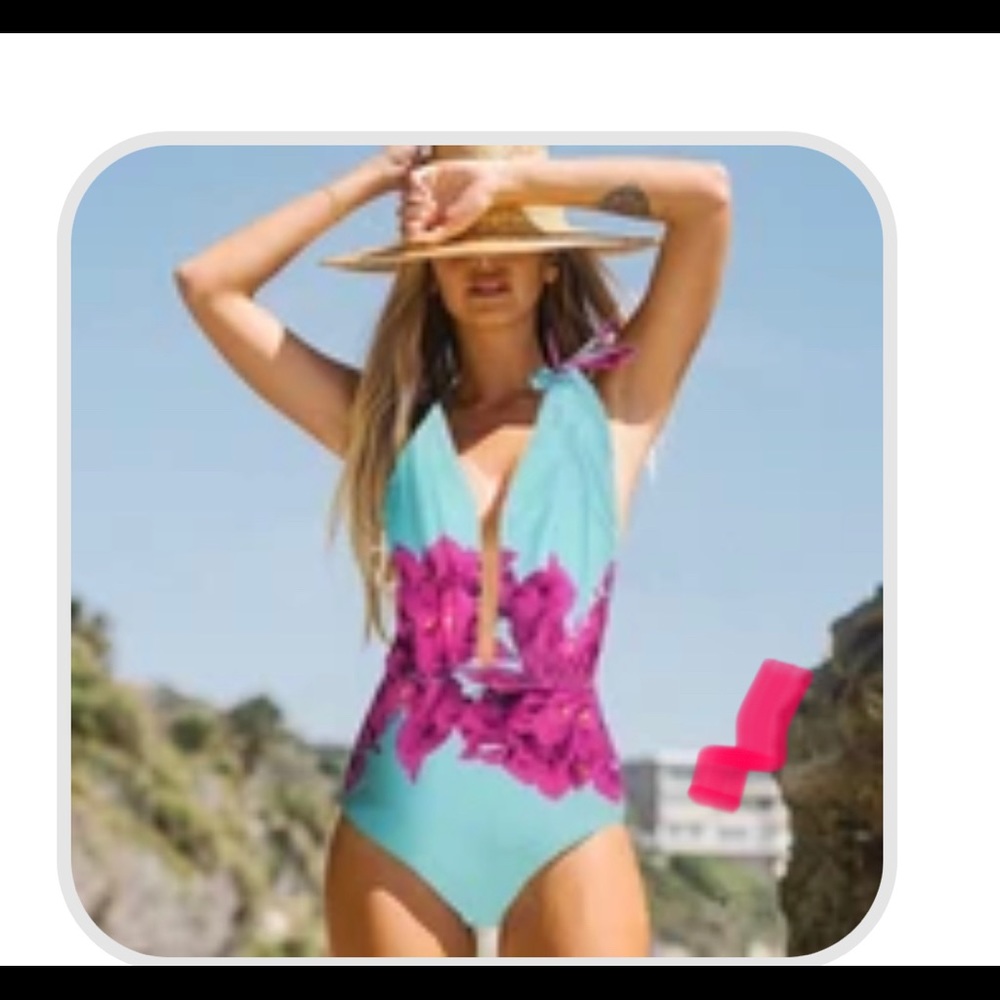 Flattering Boutique One Piece Swim Suit